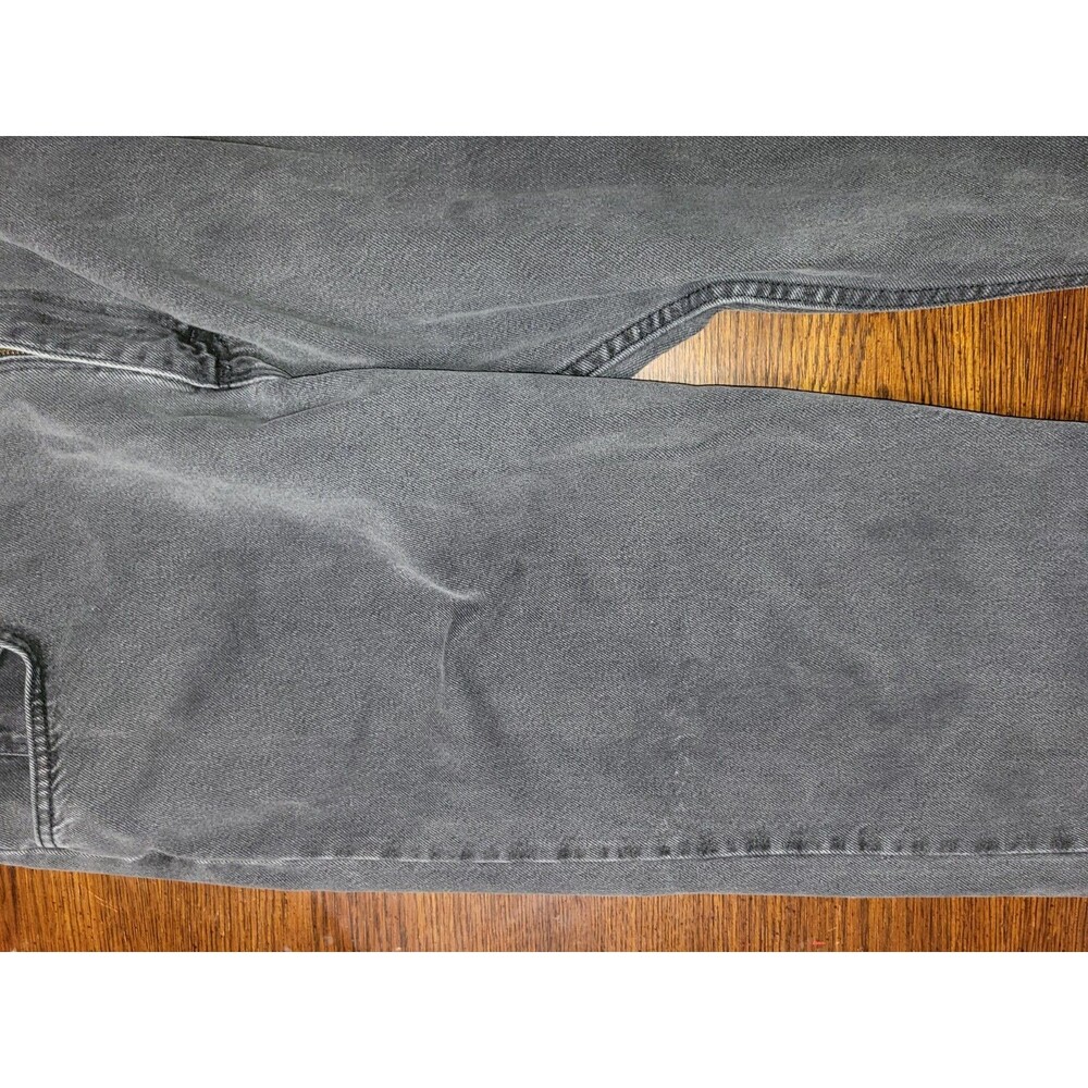 Wrangler 97601CB Men Black Jeans 40x30 Relaxed Fit Straight Leg Faded Denim 2016 - Picture 14 of 15